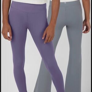 90 Degree By Reflex Lavender and Black Leggings size 10